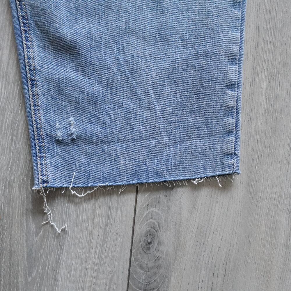 Old Navy High-Rise Button-Fly Sky-Hi Straight Raw-Hem Blue Jeans New size 24 - Picture 9 of 14